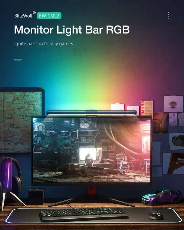 BlitzWolf BW-CML2 RGB Monitorlampe