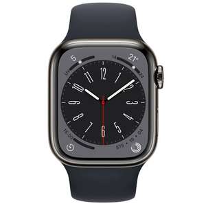 Apple Watch Series 8 edelstahl Graphit 41mm (GPS + Cellular)
