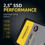 Intenso Interne 2,5" SSD SATA III Performance, 128 GB, 550 MB/Sekunden für 11,99€ (Prime)