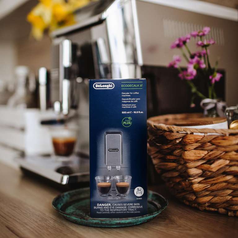 [Amazon Prime] De'Longhi Original EcoDecalk DLSC 500 – Entkalker für Kaffeemaschinen & Kaffeevollautomaten, Kalklöser für 5 Entkalkungen