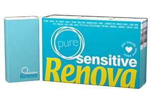 Renova Taschentücher Sensitive Pure - 6 Packungen weiße Taschentücher (Prime)