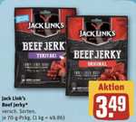 [Rewe Center] Jack Link's Beef Jerky 70g für effektiv 1,49€ mit scondoo Cashback