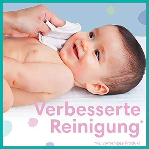 [PRIME/Sparabo] Pampers Sensitive Baby Feuchttücher, 260 Tücher (5 x 52) ohne Duft, für eine sanfte und weiche Reinigung