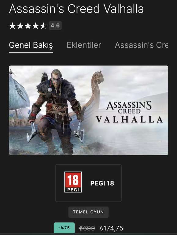 Epic Games [Türkei] Assassins Creed Valhalla
