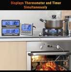 Digitales Grillthermometer ThermoPro TP17 mit 2 Sonden bspw. für Gasgrill/ Smoker/ Backofen