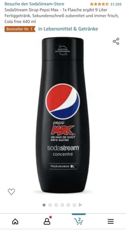[Amazon Prime] SodaStream Pepsi Max Sirup