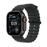 178° - Apple Watch Ultra 3 GPS + Cellular, 49mm Titangehäuse Schwarz, Ocean Armband Schwarz
