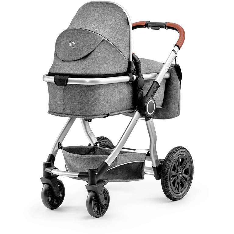 [Bestpreis] Kinderkraft Veo 3in1 Kombi-Kinderwagen (bis 15kg, Verdeck mit Fenster, verstell. Fußstütze & Rückenlehne, Teleskopgriff)