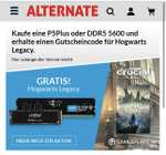 Hogwarts Legacy Gratis Beigabe bei Kauf von Crucial SSD oder DDR5 RAM bei Alternate