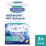 Dr. Beckmann Aktivkohle 3x 100 g Wc-Schaum, Selbstaktivierender Schaum [Prime Spar-Abo]