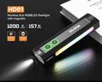 Wurkkos HD01 1200Lumen mit RGWB Seitenlicht und grünem Laser