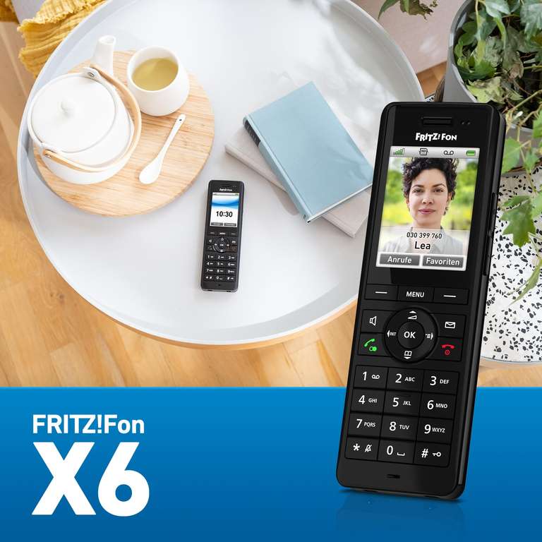 AVM FRITZ!Fon X6 Weiß & Schwarz DECT-Komforttelefon [MM/Saturn/Amazon/Euronics]