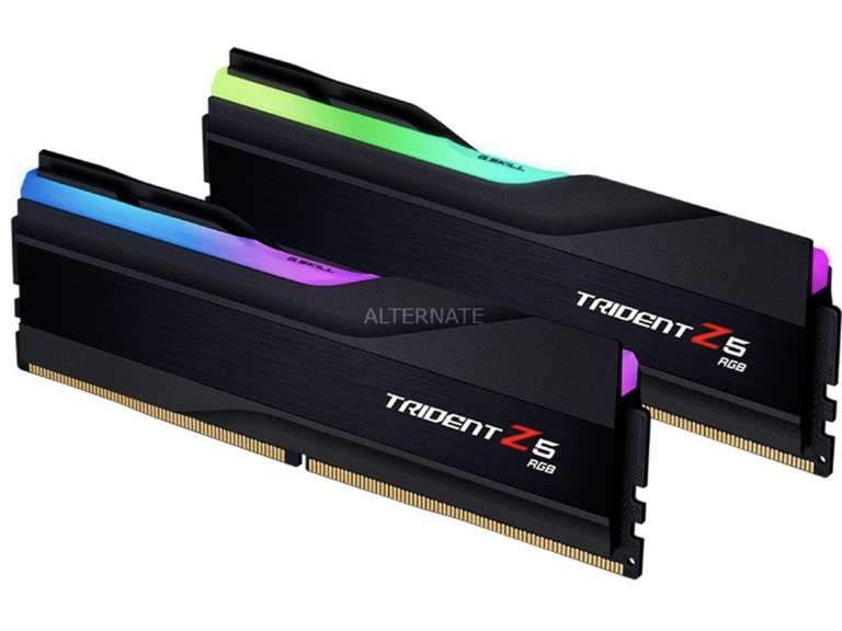 [Alternate] G.Skill Trident Z5 RGB schwarz DIMM Kit 64GB, DDR5-6000, CL30-40-40-96, on-die ECC Arbeitsspeicher