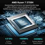 Mini PC: Ryzen7, 16GB DDR4 Ram, 512GB SSD, Radeon RX Vega 10, HDMI, DP, Win 11 Pro