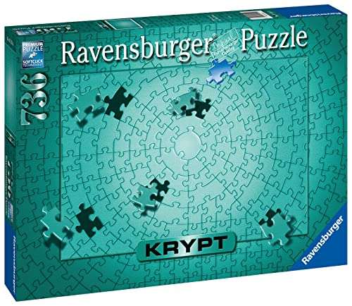 Ravensburger Puzzle 17151 - Krypt Puzzle Metallic Mint - Schweres Puzzle für Erwachsene und Kinder ab 14 Jahren, 736 Teile (PRIME)