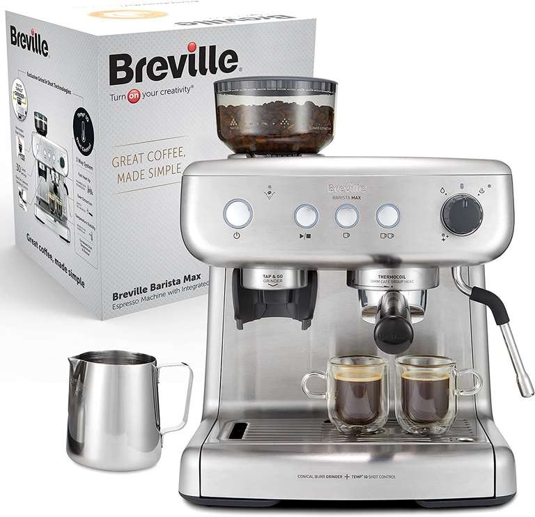 [iBood] Breville VCF126 Barista Max Espressomaschine Siebträgermaschine Kaffeemaschine Mahlwerk