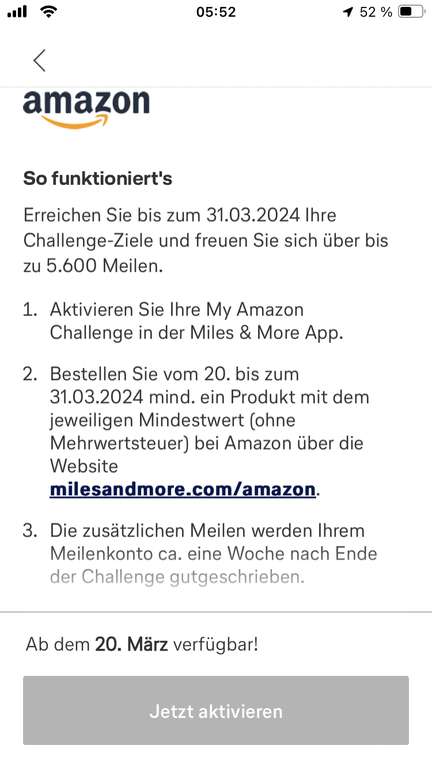 Miles&More My Amazon Challenge (personalisiert)
