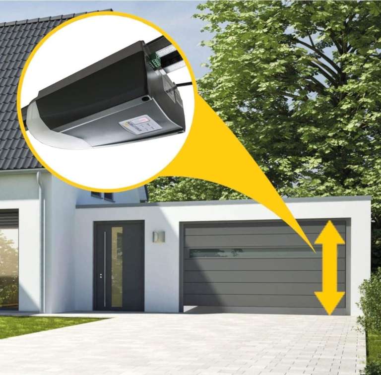 Schellenberg Garagentorantrieb Smart Drive SD14, bis zu 14 m² Fläche, 100 kg Zugkraft