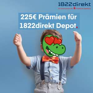 225€ Amazon Gutschein zum kostenlosen 1822direkt Depot für Neukunden bei Sparplan (12 Monate à 50€) & 3 Trades (min. 500€)