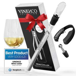 VINENCO 3in1 Weinkühlstab Set + Dekantier-Belüfter mit 30% Coupon