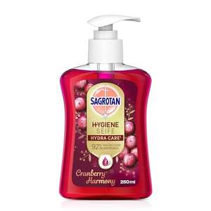 Sagrotan Handseife Cranberry Limited Edition – 6 x 250 ml Flüssigseife im Seifenspender [PRIME/Sparabo]