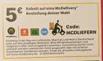 McDonald's: 5€ Rabatt auf eine McDelivery Bestellung deiner Wahl