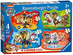 [Prime] Ravensburger Paw Patrol 4in1 Kinderpuzzle (03028) | Helden mit Fell - für Kinder ab 3 Jahren