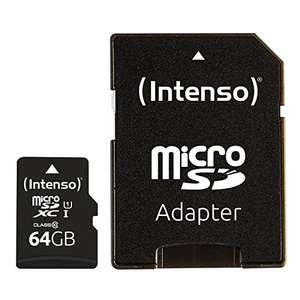 Intenso microSDXC 64gb UHS-1 Speicherkarte [mit Prime für 5,85€]