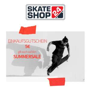 Support your locals: 5€ Einkaufsgutschein bei Skateshop 24 ohne MBW