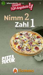 [Lokal-Berlin] LaFiamma Kreuzberg - 2 Stück Pizza für 3,90€ | 2für1 bei ganzen Pizzen