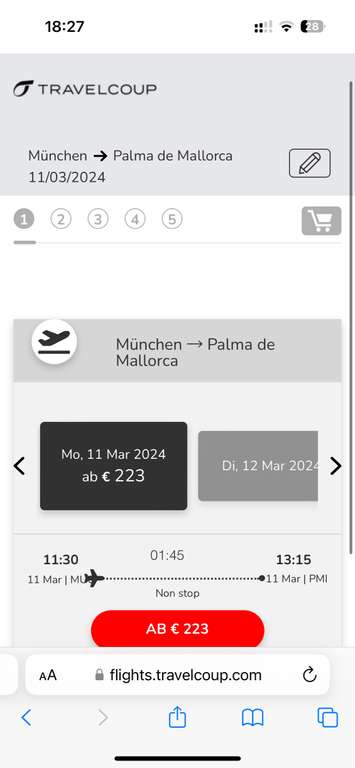 Für 213€ im Privatjet nach Mallorca 11.03.24