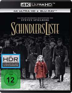Schindlers Liste - Remastered (4K UHD + 2 Blu-ray) bei Abholung 11€