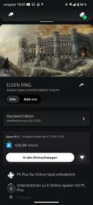 Elden Ring PS4/PS5 digital im deutschen PS Store