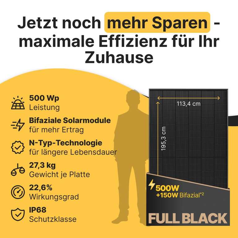 Solarway 1000W Balkonkraftwerk 800W komplett Steckdose im Deye Solarway 1000W Balkonkraftwerk 800W komplett Steckdose im Deye