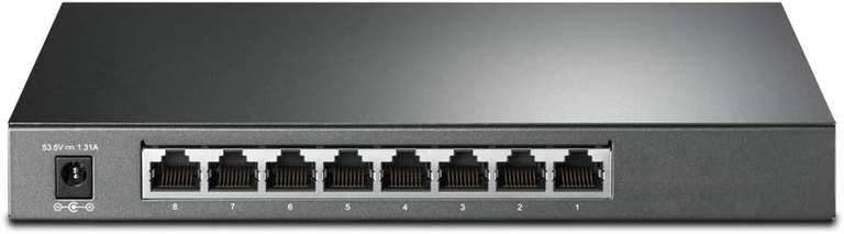TP-Link TL-SG2008P JetStream PoE+ Smart Switch 8x Gigabit Ethernet, 4x PoE+, 62W OMADA SDN VLAN IGMPv3