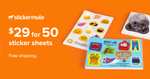 50x Sticker Mule Sticker Bögen 10x15cm für 26 € || Aufkleberbogen mit mehreren Stickern möglich || Versandkostenfrei