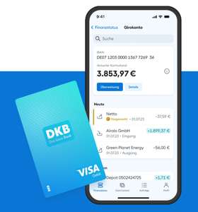 75 € Prämie für Kontoumzug zum DKB Girokonto - ab 700 €/M. kostenlos + weltweites kostenloses Bezahlen und Geldabheben mit Visa Debit Karte
