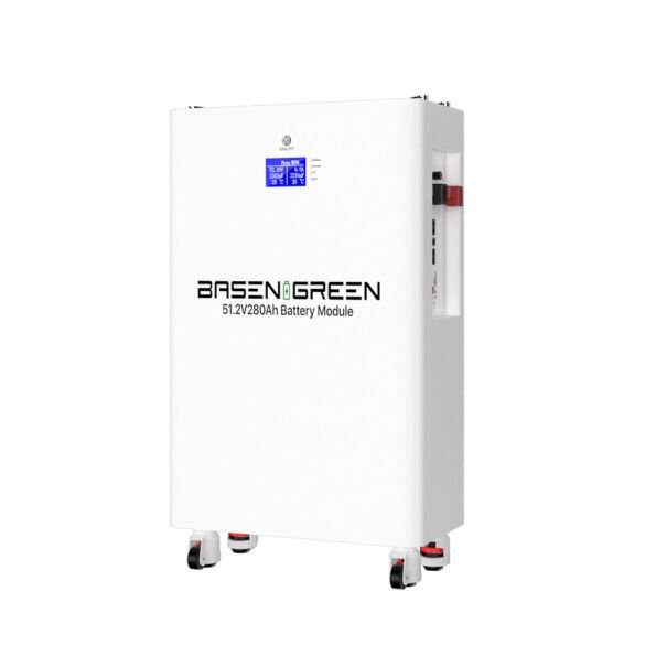 Basengreen 51.2V 280ah 14.3KWh Wall Mounted Battery Pack LiFePO4 für Solar Energy Storage