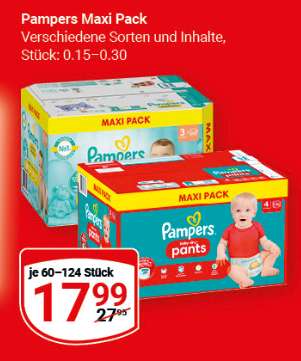 Pampers Premium Protection, Baby Dry Maxi-Pack je 17,99 € + 10 Fach Payback Coupon (Globus offline)