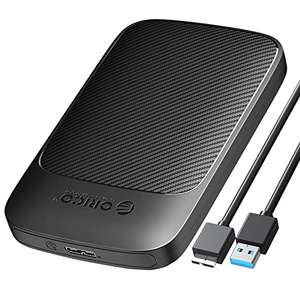 ORICO USB 3.0 HDD 2,5 Zoll gehäuse,Externes Festplattengehäuse für 2,5 Zoll SATA SSD und HDD in Höhe 9.5mm 7mm,6TB unterstützt - Prime