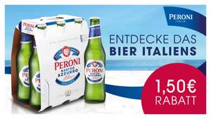 1,50€ Rabatt auf Peroni Sixpack
