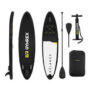 Gymrex SUP (GR-SPB340), Stand Up Paddle Board Set - mit Pumpe und Paddel, Maße 335 x 79 x 15 cm, max. Traglast 145 kg [expondo.de]