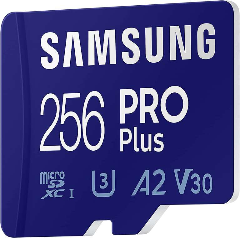 Samsung PRO Plus R160/W120 microSDXC 256GB USB-Kit, UHS-I U3 inkl. Lesegerät