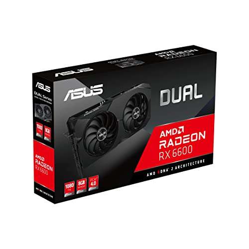 ASUS Dual Radeon RX 6600 V2 8GB (25 Euro GS + Starfield