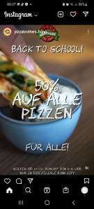 [Lokal] Bonn - 50% auf alle Pizzen bei pizza Brothers