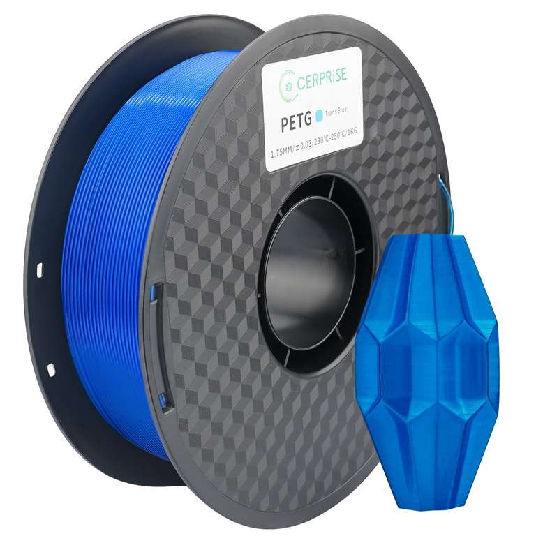 [Cerprise] 8 kg Petg Filament oder 8 kg Pla 67,99€, je 8,49€/kg 3D Drucker