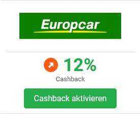 [iGraal] Europcar Autovermietung 12% Cashback + bis zu 20% Rabatt auf Mietwagen