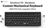 Keychron V4 Barebone 60% Tastatur mit VIA support, Hot-Swap und Screw in Stabilizern