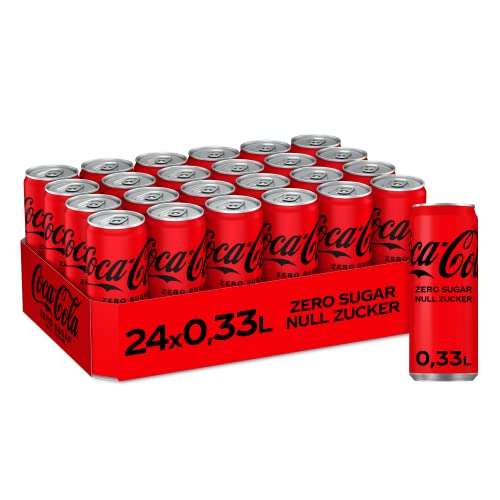 [Sparabo+Coupon] Coca-Cola Zero Sugar, 330 ml (24er Pack)
