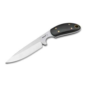 Böker Plus Pocket Knife - feststehendes Taschenmesser mit Kydex-Scheide & Ulti-Clip mit G10 Griff schwarz Fulltang Outdoor-Messer